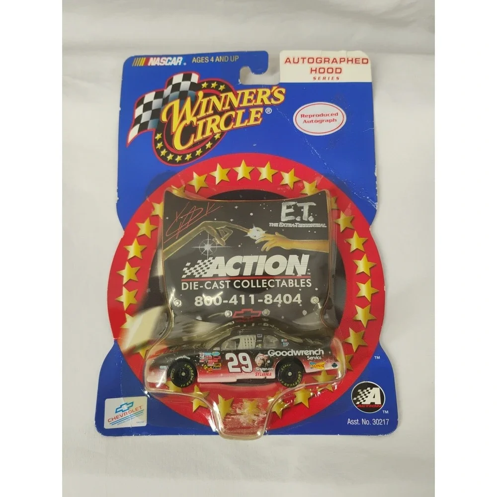 Winner's Circle Autographed Hood Kevin Harvick #29 E.T. Action 1:64 Diecast Car